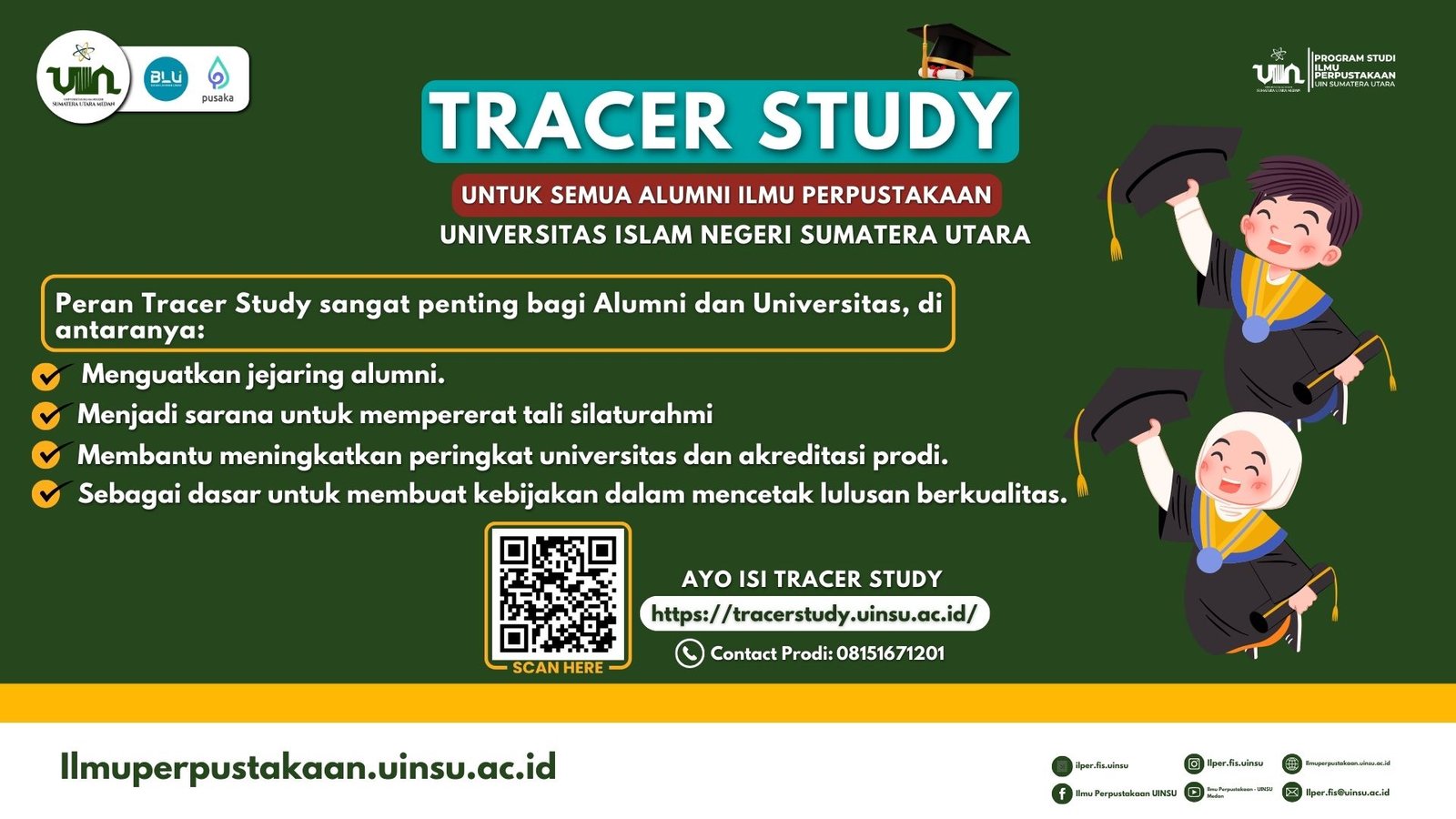 🌿 Menyapa Alumni Ilmu Perpustakaan UINSU